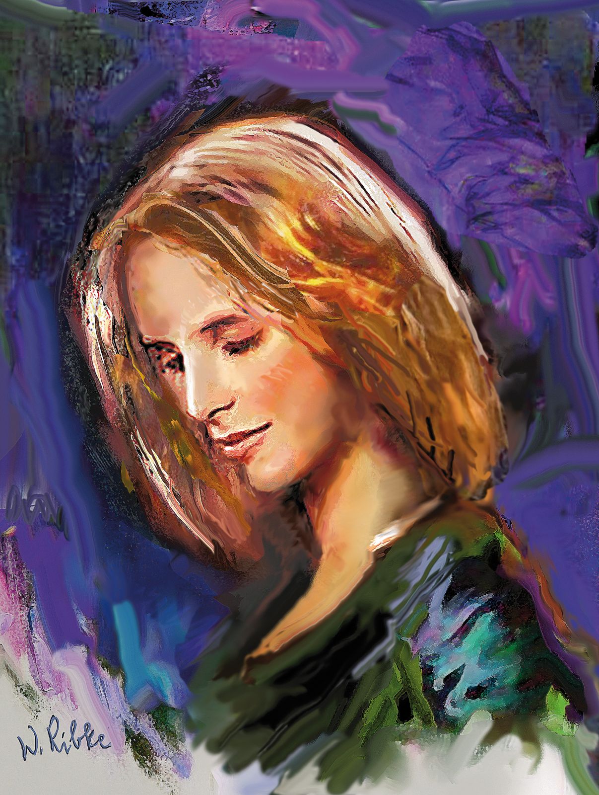 Porträtstudie aus der Galerie von Wilfried Ribke